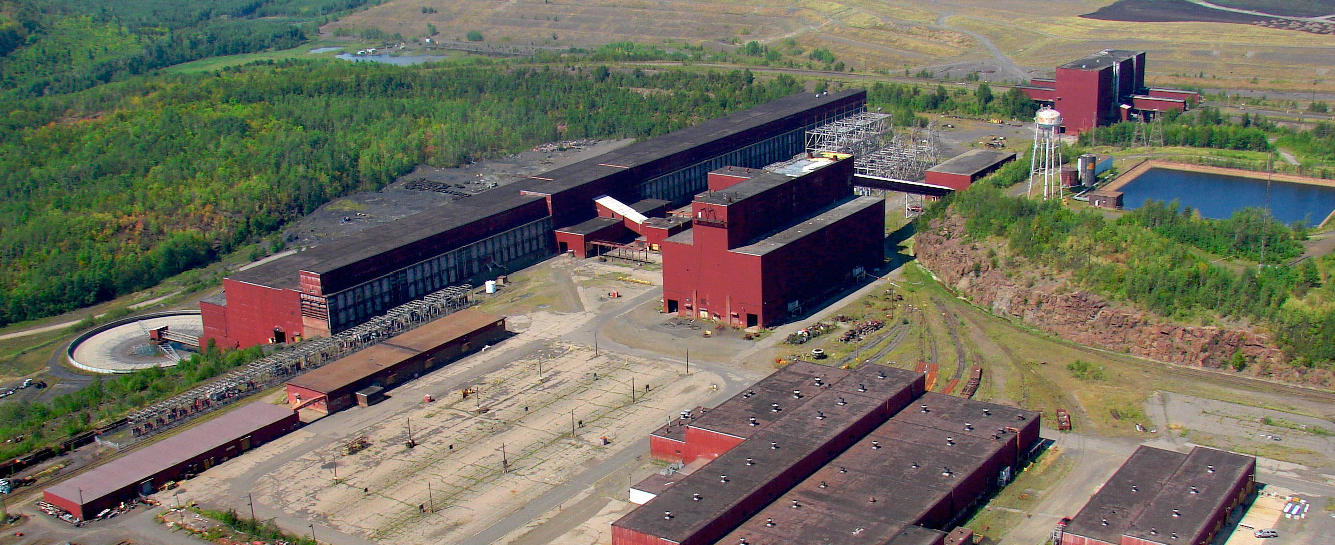 ariel photograph of mining site